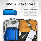 Large Hanging Toiletry Organizer - Travel Toiletry Bag for Men and Women - Waterproof Hygiene Bag with Metal XXL Swivel Hook, Sturdy Zippers and 19 Compartments for Toiletries, Makeup (Light Blue)