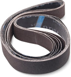 2 x 72 Inch Sanding Belts, 80 Grit Aluminum Oxide Metal Grinding Belts, 2 x 72 Sander Belts for Metal Polishing, Knife Sharpening, 6 Pack