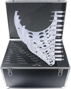 Accusize Industrial Tools 0-12'' by 0.0001'', 12 Pcs Ultra-Precision Outside Micrometers Set with Carbide Tips, Eg00-0912