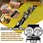 10'' Stacking Dado Blade Set, Compatible with 10 Inch Table Saw, Grooves from 1/4" to 13/16" Inch,24-Tooth, 5/8-Inch Arbor, 14 Pieces