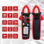 UNI-T UT210e Mini Clamp Meter & Alligator Electric Clips, AC/DC Amp Meter Clamp Multimeter True RMS 2000 Counts Voltage Tester Continuity Tester Capacitor HVAC Tool