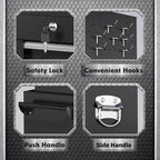 INTERGREAT Rolling Tool Chest with Wheels and 8 Drawers, Detachable Large Tool Cabinet with Lock for Garage, Locking Mechanic Tool Cart with Black Liner for Warehouse, Workshop, High Capacity