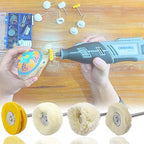 10pcs 1/8inch Cashmere Polishing Buffing Wheel for Dremel Polishing Kit - Polishing Wheel or Silver Polish Wheel - Watch Polishing Kit - Jewelry Buffer Dremel