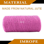 1mm x 1500 Feet Pink Jute Rope, Twine for Gardening Tomato Climbing Plant Tie Floristry Crafts Gift Wrapping Packing Decor