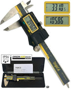 iGAGING Absolute Origin 0-4" Digital Caliper, IP54 Stainless Steel, SPC/USB Output Port, Inch & Metric Modes, Case, Manual