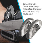 1/2" x 12" Knife Sharpener Replacement Belts Kit, 400 Medium Grit Sanding Belts for Work Sharp Original Knife Sharpener & Tool Sharpener,24 Pack