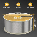 TOOLIOM E71T-GS .030" Diameter 2-Pound Spool Flux Core Self-shielded Carbon Steel MIG Welding Wire 3 PCS