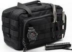Coreflex Heavy Duty 12-Inch Multi-Purpose Tool Bag - Tactical, EDC, Range, Work Bag for Mechanics, Electricians, Carpenters, Builders, Plumbers - 12" X 7" X 7" (Black)