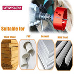 5-1/4 Inch Deep HSS Bi Metal Hole Saw Cutter with Arbor Cutting Depth 2.1” for Metal Thick Wood PVC Drywall Aluminum Big Slot New Sharp Teeth Heavy Duty Hole Saw Bit