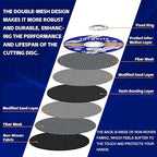 Cut Off Wheels 4-1/2", 100 Pack Angle Grinder Cutting Wheel, Metal Cutting Disc for Metal & Stainless Steel 045" Thick 7/8" Arbor - 100 Count