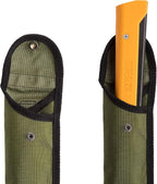 AGAWA - BOREAL24 Tripper Kit - 24 Inch Folding Bow Saw, 24" Rugged Cordura Sheath, Additional 24" Aggressive Blade (Black Frame - Yellow Handle)