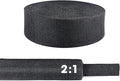 1" - 18 feet Braided Cable Management Sleeve 2 in 1 Heat Shrink Fabric Tube Wrap Organizer Cover Cable/Wire/Harness/Hose Sleeving