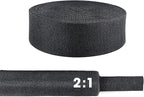 1" - 18 feet Braided Cable Management Sleeve 2 in 1 Heat Shrink Fabric Tube Wrap Organizer Cover Cable/Wire/Harness/Hose Sleeving