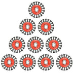 10 PCS - 4 Inch Twist Knotted Wire Wheel Brush for Grinders and Angle Grinder - 5/8 Inch-11 Threaded Arbor - 0.020 Inch Carbon Steel Wire - Heavy-Duty Conditioning for Metal - 4" x 5/8-Inch | 11 UNC