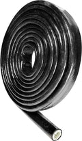 1/2 ID Heat Shielded Fire Thermo Armor Fire Sleeve Silicone Coated Fiberglass for Hose Lines & Electrical Wiring Black, 5 feet