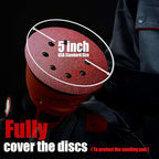 Sanding Disc 5 Inch 8 Hole, 100 Pcs Orbital Sanding Discs Hook and Loop, Sandpaper for polishing and Grinding, 400 Grit Sand Paper for Random Orbital Sander