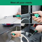 Amazon Basics Magnetic Screwdrivers Set, Includes Phillips, Slotted, Torx, Square, and Stubby Screwdrivers, 12-Piece Hand Tools Set, Turquoise