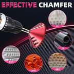 2 in 1 PVC Deburring Tool, Inner Outer Pipe Reamer with 3 Blades, Pipe and Tubing Chamfer Tool for OD 0.75" to 3.5" ID 0.92" to 3.89", Burr Remover for CPVC ABS PP PE Pipes