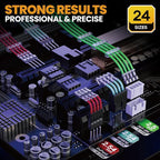 SOMELINE Crimping Tool Connector Set, JST-XH 2.5mm/Du pont 2.54mm/KF2510 2.54mm Connector Set, 24 Styles, 30-20 AWG Ratcheting Crimper for JST Series,KF2510,Molex,AMP EI series