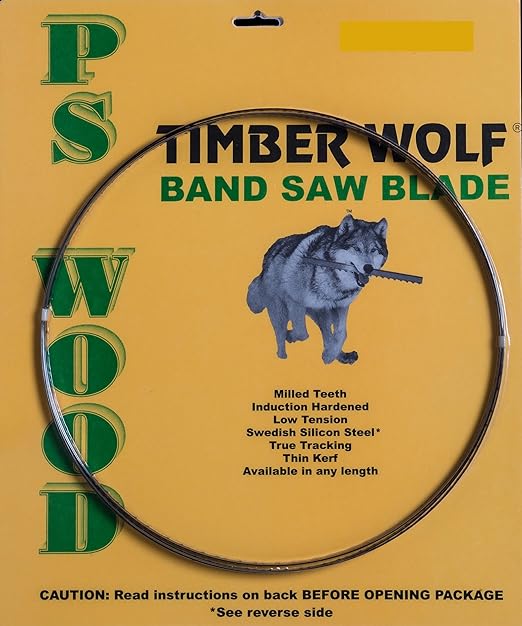 Timber Wolf 115" Band Saw Blade Fits Laguna Model 14BX, Shop Fox Model W1673, G9971 & More (1/2" x 14tpi)