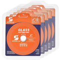 Glass Cutting Disc 4 Inch (5PCS) for Angle Grinder with 7/8" Arbor Hole, 0.039" Ultra-Thin Saw Blade Wheel Polishing Diamond Cutting Disc for Glass, Jade, Wine Bottles, Tile, Ceramic, Marble