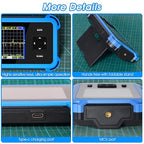Handheld Oscilloscope Beginner, AIOMEST Mini Osciloscopio with 1MHz Bandwidth 8.33MSa/s, ±400V (800Vpp X10) - 150g Portable Scope for Automotive DIY, Electronics Hobbyists, Student Lab