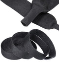 2 in 1 Heat Shrink Braided Sleeving Fabric Tubing-Perfectly fit Irregular Shape Hose/Cable/Wire (1"(25mm), 14FT)