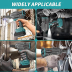 Cordless Impact Wrench 1/2 For Makita 18V Battery,1500Nm/1106FT-LBS Brushless Impact Driver,4-Speed Impact Drill Gun Tool 2100 RPM High Torque With 5 Sockets for Automotive/Motorcycle Repair, DIY
