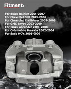 cciyu Rear Left Brake Caliper Assembly w/Bracket 18B4804 For Buick 2004-2007,For Chevy 2002-2009,For GMC 2002-2009,For Isuzu 2003-2008,For Oldsmobile 2002-2004,For Saab 2005-2009