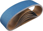 10-Piece 4 x 36 Inch 120 Grit Zirconia Sanding Belts, Heavy Duty Long-lasting Sanding Bands for Belt Sander, Rust Paint Removal, Wood Metal Grinding and Finishing