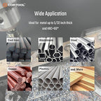 Step Drill Bit for Metal, HSS Step Drill Bit, CORTOOL Titanium High Speed Steel Step Drill Bits, Unibit Step Drill Bits (1/4" to 1-3/8" Step Bit)