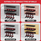 Power Tool Organizer With Charging Station, Wall Mount Drill Holder, Screwdriver and Battery Organizer, Heavy Duty Rack for Garage, Workshop, Tool Room, Workbench