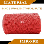 1mm x 2500 Feet Red Jute Rope, Twine for Gardening Tomato Climbing Plant Tie Floristry Crafts Gift Wrapping Packing Decor
