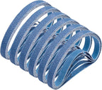 3/8" x 13" Zirconia Sanding Belts, 30 pack 3/8x13 Inch Sanding Belts 80 Grit, Zirconia Belt Sander Sanding Belts for Air File Belt Sander(3/8x13in, 80 Grit)