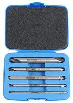 Accusize Industrial Tools (#1-#5), 3/64"-3/16" 5 pc H.S.S. M2 Long Series Center Drill Set, 4" Length, 3560-1001