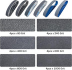24 PCS 1x18 Silicon Carbide Sharpening Belts,4 Pcs Each of 80,240, 400,600,800,1000 Grits,Knife Sharpener Sanding Belt Kits Fits Ken Onion Blade Grinder Attachment