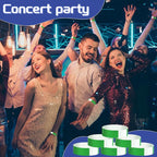 500 Pcs Green Paper Wristbands for Events Waterproof Neon Wrist Bands Adhesive Concert Identification Wristbands Hand Bands for Events (Green)