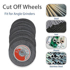 WFLNHB 100 Pack 4 Inch x 0.040 Inch x 5/8 Inch Metal and Stainless Steel Cut Off Wheels Fit for Angle Grinders