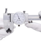 Clockwise Tools DDLR-0605 Pro Dial Caliper 0-6 Inch Double Shock Proof Stainless Steel Body SAE Measuring Tool