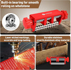 Chisel Sharpening Jig with Diamond Sharpening Stone 400# 1000# Grit, Wood Honing Guide for Chisels and Planes Width 0.1" to 2.8" with Sharpening Angle Fixture, Angle Gauge from 10° to 45°