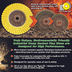 CS UNITEC PLANTEX® Sunfire Ceramic 6" Dia, 80 Grit, 7/8" Arbor 10 PK