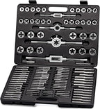 Segomo Tools 110 Piece Hardened Alloy Steel Metric Tap And Die Threading Tool Set With Storage Case | Metric Tap and Die Set | Rethreading Kit | Tap Set | Tap and Die Kit - TD110MM