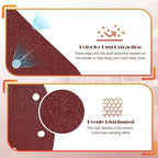 80 Grit Mouse Sander Sandpaper, Jamiikury 5 Hole Detail Sander Sandpaper Palm Sander Paper Mouse Sanding Pads Hook and Loop Sanding Sheets - Pack of 20