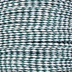 Hollow Braid Polypropylene Rope (1/2 Inch, 100 Feet, Hunter Green and White) - Barrier Rope - Trail Marking, Crowd Control, Golf Courses