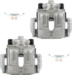 cciyu Rear Left & Right Brake Calipers Assembly w/Bracket 19-B3226 19-B3227 For BMW For 323i/For 325i/For 325xi/For 328i/For 328i xDrive/For 328xi/For X1