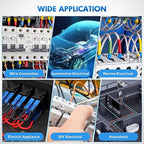 Nilight 300PCS CE2 Closed End Crimp Terminal 16-14 Gauge Nylon Insulated Closed End Wire Cap Wire Connectors Crimp Cap Terminals Connectors for Automotive Car Truck Boats Marine Electrical Wiring