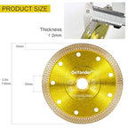 GoYonder 3 Pack 4.5"D115mm Super Thin Diamond Ceramic Saw Blade Porcelain Cutting Blade for Cutting Ceramic Or Porcelain Tile