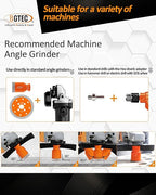 BGTEC Diamond Hole Saw Kit - 10PCS 6/8/10/25/35/50/65mm Drill Bits & 10mm Milling Finger Bit & 50mm Chamfering Bit & HEX & 100mm Tile Blade for Porcelain Tile Ceramic Granite Marble Stoneware