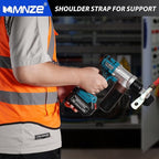 Electric Hydraulic Cable Lug Crimping Tool 12 AWG to 2/0 AWG Rechargeable Hydraulic Electrical Terminal Cable Lug Wire Crimping Crimper Tool Kits with 8 Dies