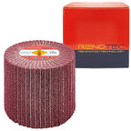 120x100mm Non-Woven Abrasive Flap Wire Drawing Polishing Burnishing Wheel for The Surface Treatment of Metal Products (320 GRIT with Sandpaper)
